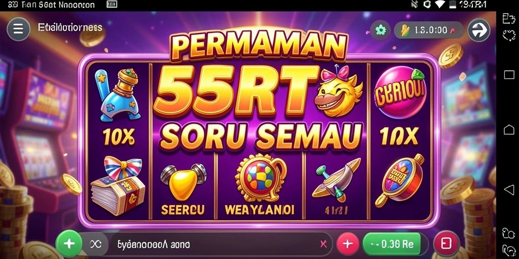 Screenshot utama 55RT menampilkan gameplay Slot yang menarik.