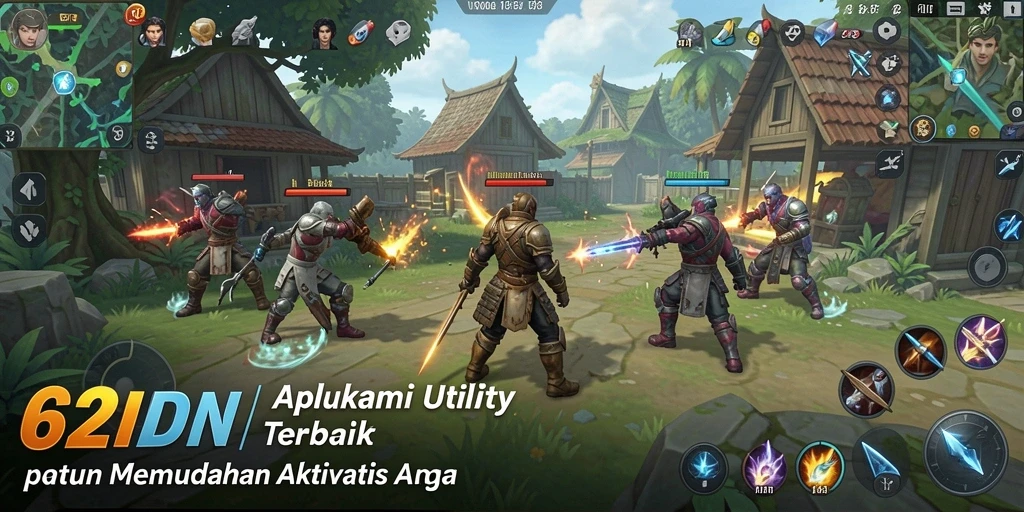 Tampilan antarmuka 62IDN yang ramah pengguna dan fungsional.