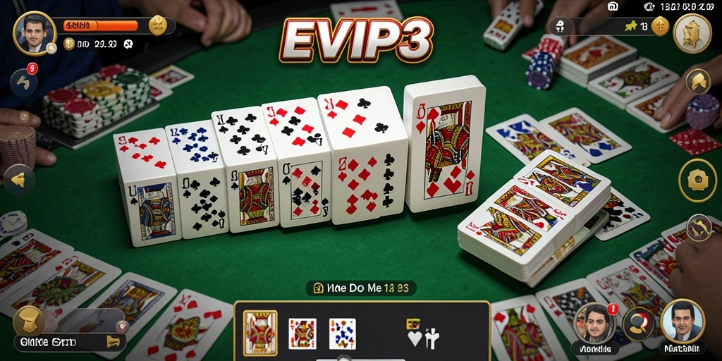 Gameplay seru domino dengan grafis menarik di EVIP3.