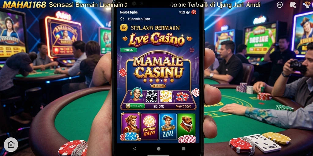 Tampilan gameplay Live Casino yang seru dan mengasyikkan di MAHA168.