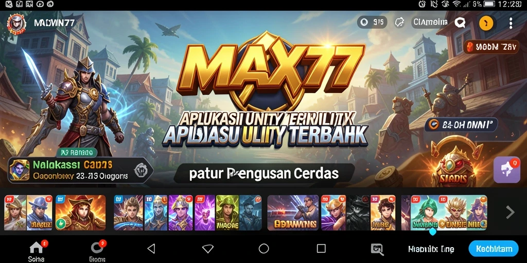 Tampilan antarmuka MAXWIN77 yang intuitif dan mudah digunakan.