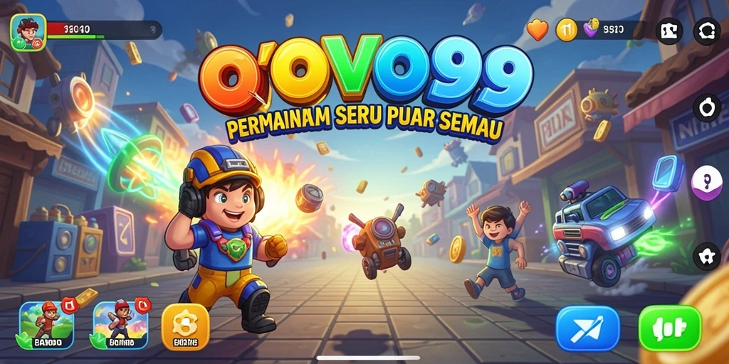 Screenshot OVO99 menampilkan gameplay action-packed dalam permainan arcade.