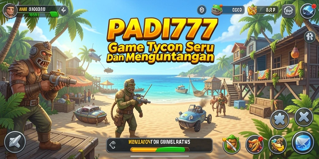 Screenshot PADI777 menunjukkan gameplay seru dalam mengelola bisnis Tycoon.